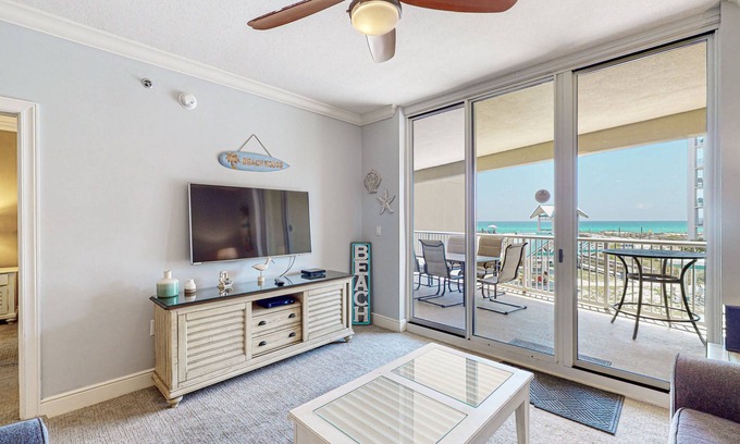 Fort Walton Beach Condo | Nice 2nd Floor Condo Partial Gulf View, Nearby Shopping & Dining