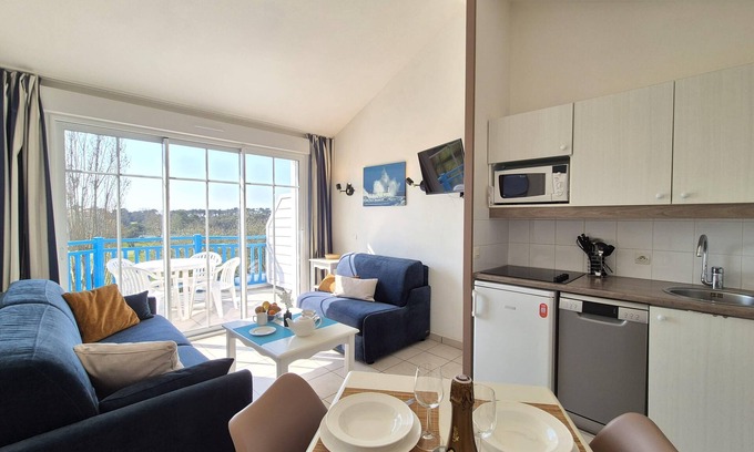 Bourgenay Apartment | Nice apartment with balcony - Les rêves Bleus