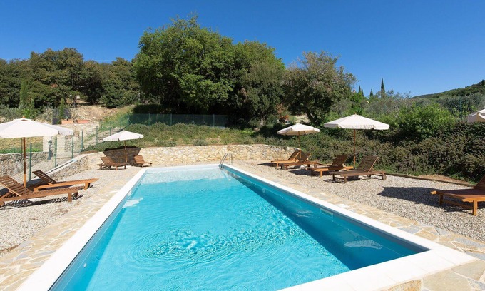 Villa A Sesta Apartment | Nice apartment for 5 guests with pool, WIFI, A/C, TV, patio, panoramic view and parking