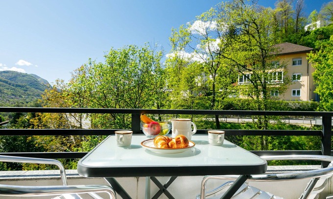 Capriasca Apartment | Nice apartment for 2 people with pool, WIFI, TV, patio and parking