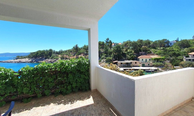 Cove Basina (Jelsa) Apartment | Nice apartment for 4 guests with WIFI, TV, balcony and pets allowed