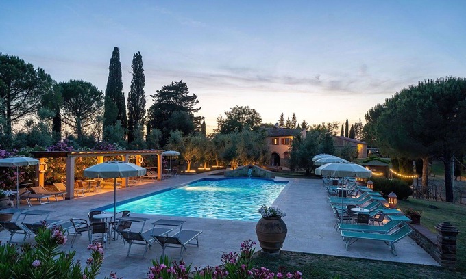 Peccioli Apartment | Nice apartment for 6 guests with A/C, pool, WIFI, TV, pets allowed, panoramic view and parking