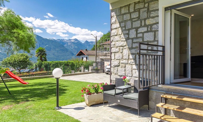 Novate Mezzola Apartment | Nice apartment for 3 guests with WIFI, A/C, TV, patio and parking