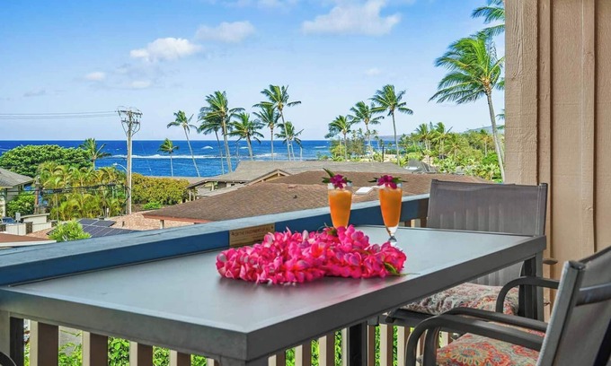 Poipu Condo | Nihi Kai Villa #521 By Parrish Kauai - ocean view condo w/AC throughout, walk t