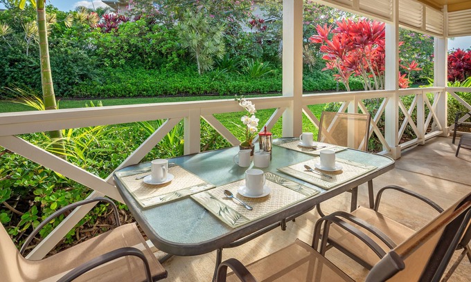 Princeville Condo | Nihilani Family Condo 33A, Townhome Style, Close to Pool