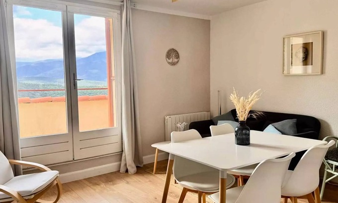 Vernet-les-Bains Apartment | Nizza T2 mit Balkon für 2 Personen