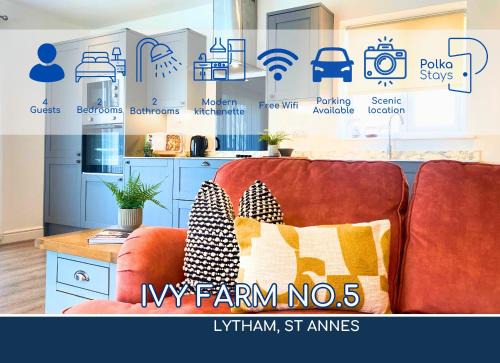 Lytham St. Anne's House | No 5 PolkaStays Ivy Farm Paddock Lodge
