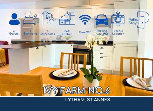 Lytham St. Anne's House | No 6 PolkaStays Ivy Farm Orchard Suite
