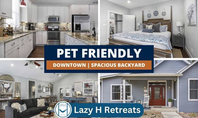 Fredericksburg House | No Pet Fee | Cozy Fire Pit | Close to Main