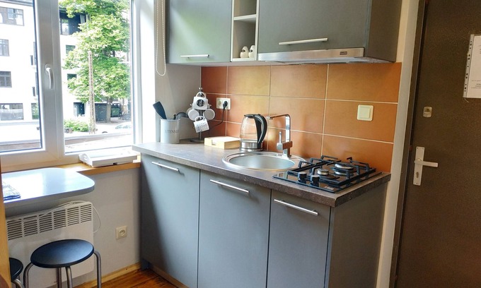 Centrs Apartment | NON-Smoking Rustic Sparkle Apt + Free Parking