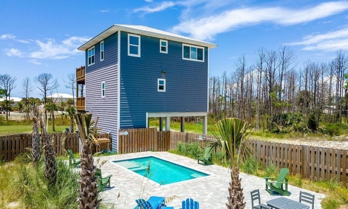 Port St. Joe House | North Cape! Private Pool Sleeps 10 Gulf Views Pet Friendly