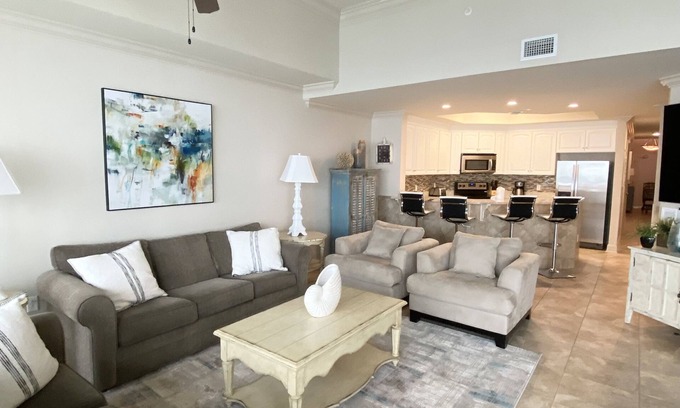 Orange Beach Condo | Oasis at OBA Penthouse #3205 Beachfront 3BR/4Bath luxury w/Lazy River & Slide!