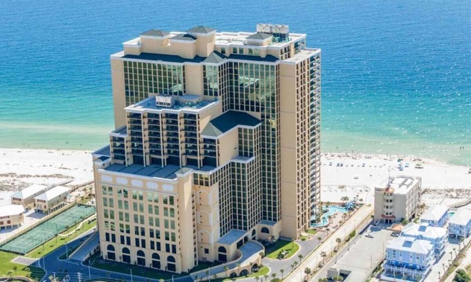 Orange Beach Condo | Oasis at Orange Beach 1808 Lazy River Pools Slide Your Orange Beach Retreat by Prickett Properties