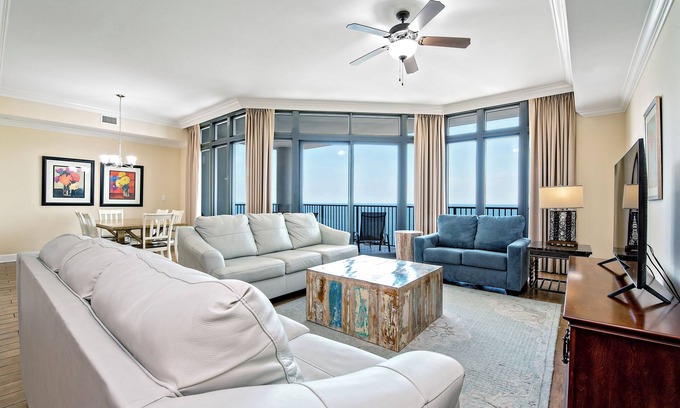 Orange Beach Condo | Oasis at Orange Beach 1807 Lazy River Slide Pools Your Orange Beach Retreat by Prickett Properties