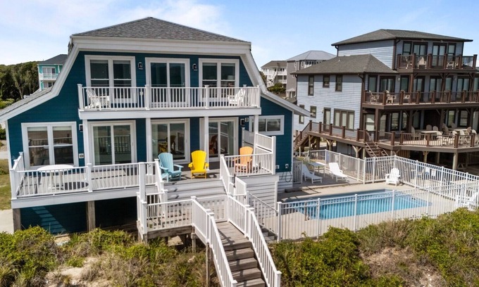 Emerald Isle House | Ocean Breeze & Poolside Ease–Perfect Dog-Friendly Beachfront Escape