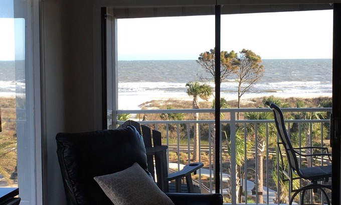 Hilton Head Island Condo | Ocean Dunes 305🌴270 Degree Direct Ocean Front+View With 2En Suite+King & 2Bikes