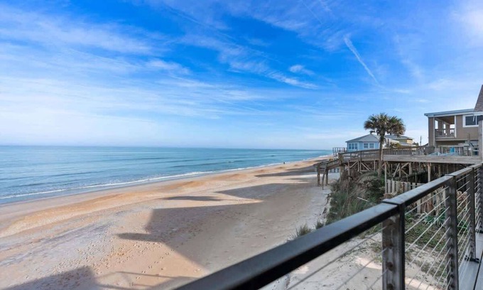 Flagler Beach House | Ocean Front 4 bedrooms, 2 Ocean Decks, Direct Flag