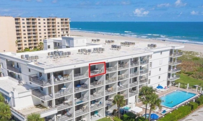 Port Canaveral Condo | Ocean Front Condo w/Views, Pool, Hot Tub, Pickleball -Tennis- Basketball courts