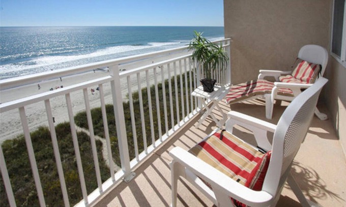 Crescent Beach Condo | OCEAN FRONT 2 BD 2 BA, LRG BALCONY, INDOOR POOL-EMail for monthly rates Jan/Feb.