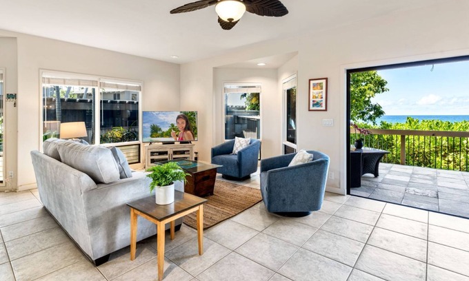 Keauhou Condo | 🏖️Ocean Front Views | Central AC | 3 Complex Pools