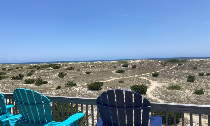 Salvo House | OCEAN FRONT, with hot-tub, featuring TWO primary suites with sliders to deck!