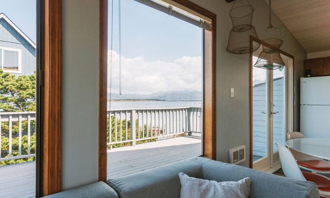 Cape Meares House | Ocean in Front, Lake in Back, Dog-Friendly, Dock with Kayak & Rowboat