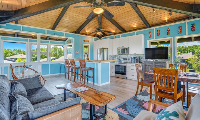 Princeville House | Ocean & mountain view home in amazing setting with pool - walk to Anini Beach