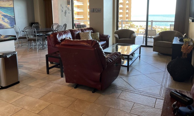 Puerto Penasco Condo | Oceanview Las Palomas Cortez Building, 2Bd/2Ba, 2nd Floor, Wifi, Wallbed