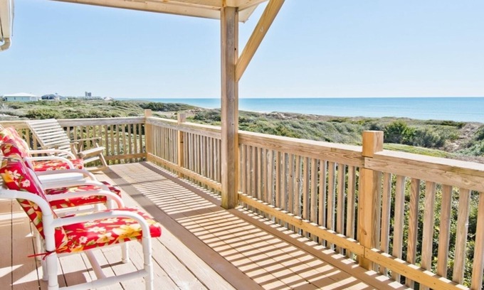 Salter Path House | OCEAN PANORAMA: Beachfront, quiet, & pet friendly home with gorgeous ocean views