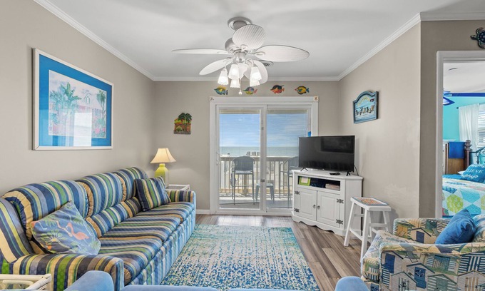 Cherry Grove Beach Condo | Ocean Terrace I F3-3BR/2BA Condo in Cherry Grove