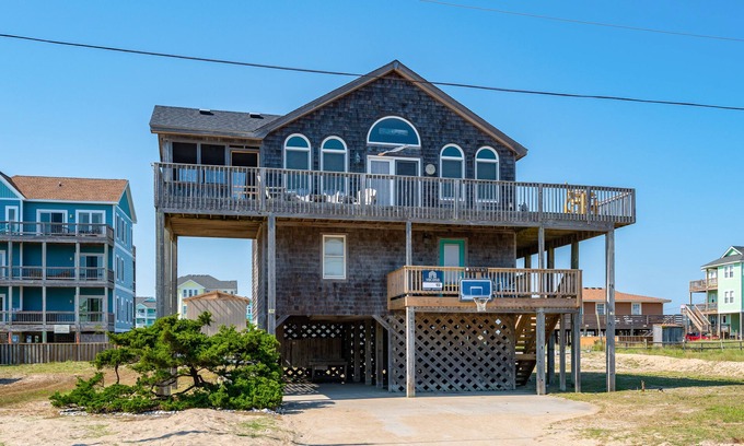 Rodanthe House | Ocean-view home with deck, screened porch, central AC, washer/dryer, & WiFi
