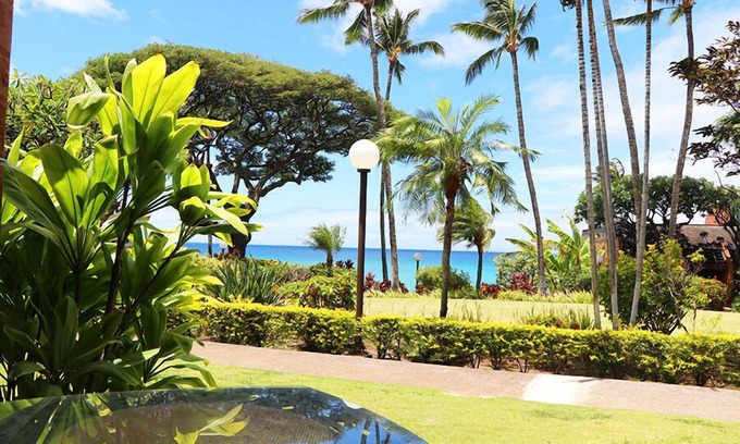 Honokowai Condo | Ocean View KUL501 - West Maui Ground Floor Condo - Quiet Ocean Front Property