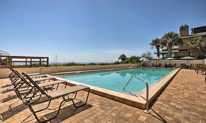 Crescent Beach Apartment | Ocean-View St Augustine Studio w/Pool Access!