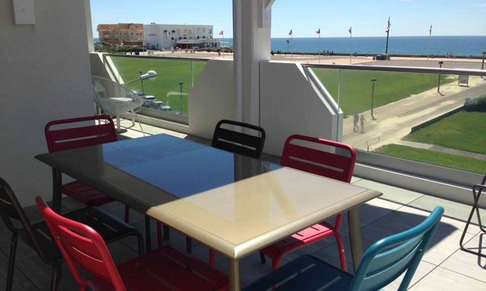 Biscarrosse Plage Apartment | Ocean View Terrace Apartment 4 people