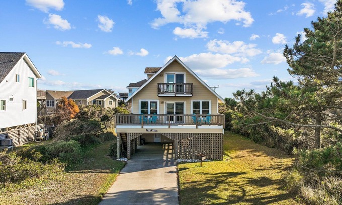 South Nags Head House | Ocean Views, Direct Beach Access, Hot Tub, Bring Fido
