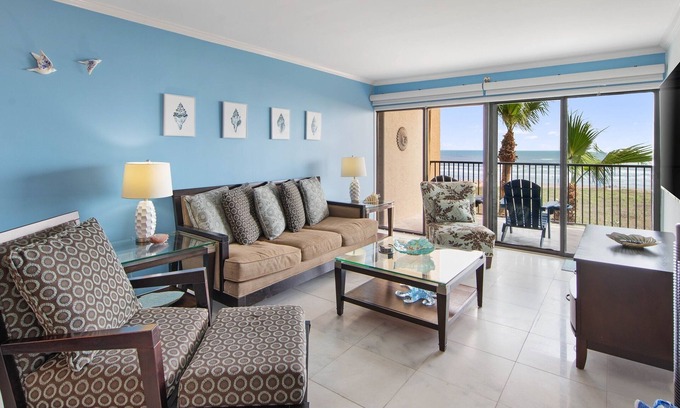 South Padre Island Condo | Ocean Vista Towers 402 Blue Heaven