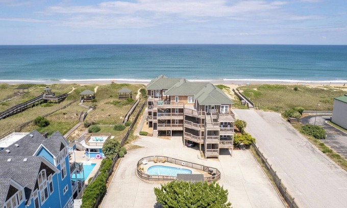 Kill Devil Hills Condo | Ocean Vistas at Sand Castle Village, Oceanfront with Beautiful Views!