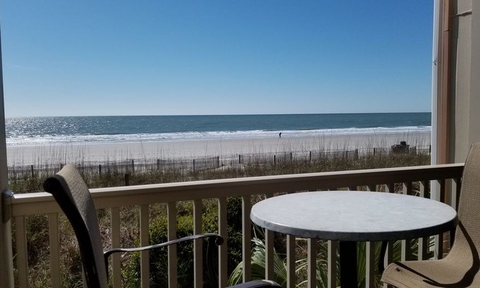 Surfside Beach Apartment | Oceanfront 1st floor 2B/2BA Condo - stunning view!