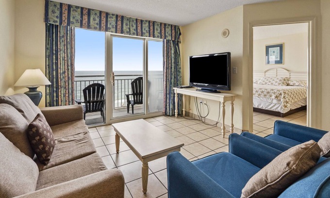 Crescent Beach Condo | Oceanfront 3BR condo with resort amenities-sleeps 10, perfect for a family beach escape!