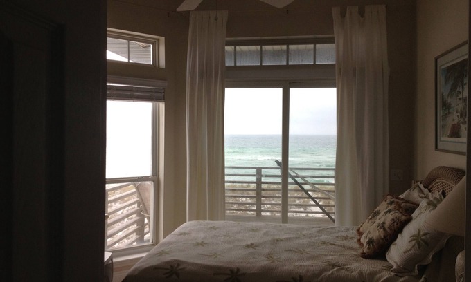 Navarre Beach House | OCEANFRONT 4 BR HOUSE, 20 STEPS TO BEACH! 2 HUGE OCEANFRONT DECKS. RENTING 2019