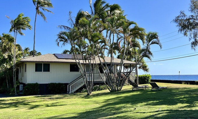 Poipu Cottage | Oceanfront Beach Home w/Hot Tub, EV Charger – Steps to Poipu Beach Park!