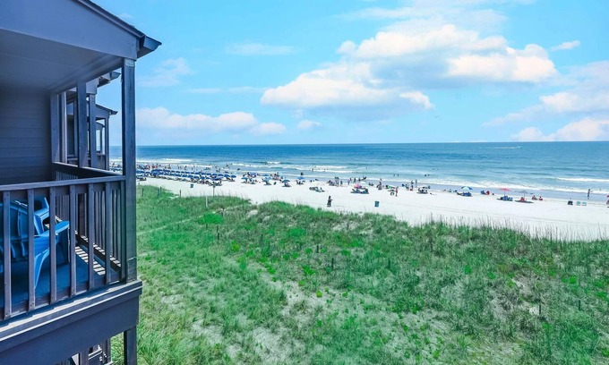 Ocean Drive Condo | Oceanfront Condo with Breathtaking View at Tilghman Beach & Racquet: 325