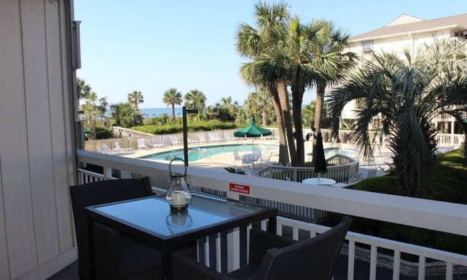 North Forest Beach Condo | Oceanfront condo, steps to beach & pool, across from Coligny Plaza!