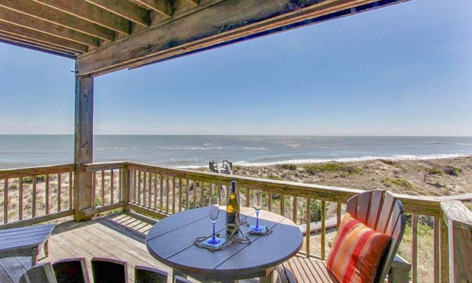Avon Condo | Oceanfront condo with incredible views, pool access, washer/dryer & AC