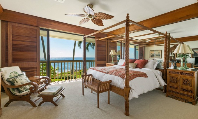 Poipu Villa | Oceanfront Corner Villa w/Air Conditioning