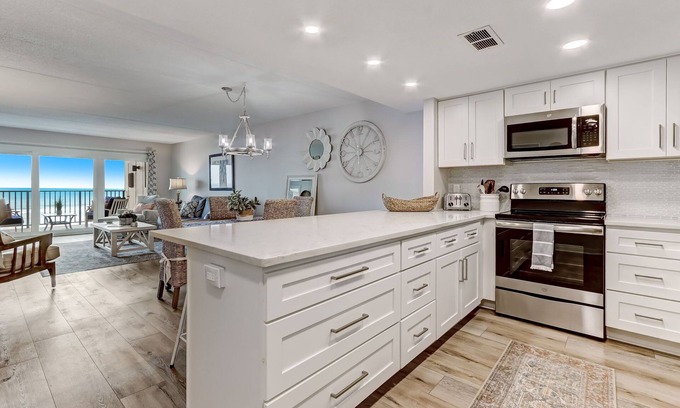 Fernandina Beach Condo | Oceanfront Elegance: Your Coastal Haven