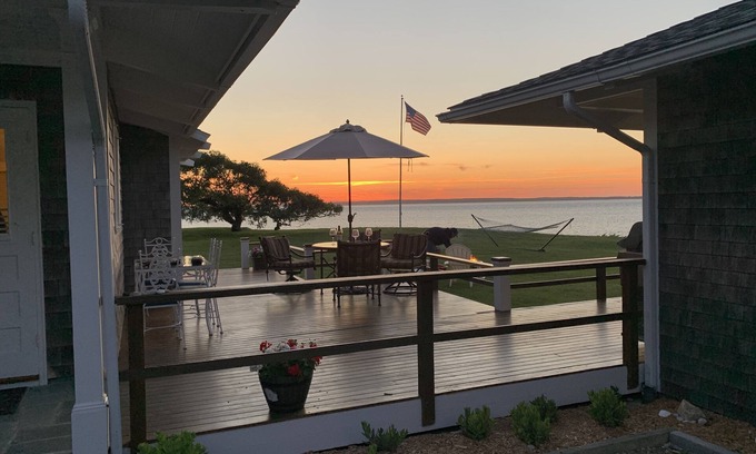 West Tisbury House | Oceanfront Estate with Panoramic Views, Private Beach, House + Guest House