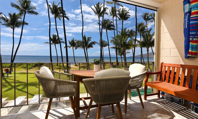 Kihei Condo | Oceanfront, Exceptionally Remodeled, Split A/C, King bed, OH the sunsets