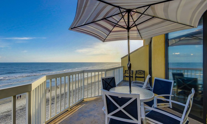 Folly Beach Villa | Oceanfront, fourth-floor villa with balcony, amazing view & 2 shared pools