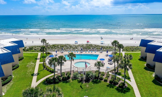 Crescent Beach Condo | Oceanfront getaway w/ a shared pool - close to downtown St. Augustine